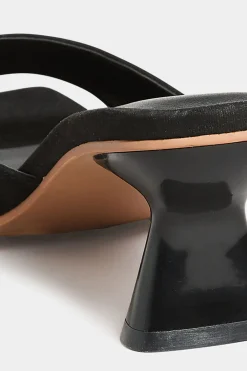 Limited Collection Limited Collection Black Kitten Heel Mule In Wide E Fit & Extra Wide Eee Fit