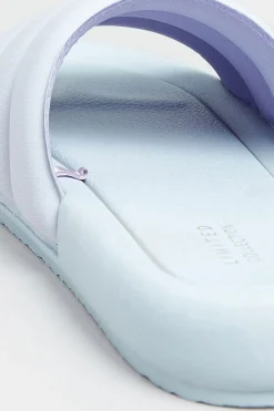 Limited Collection Limited Collection Lilac Purple Padded Sliders In Wide E Fit