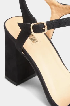 Limited Collection Limited Collection Black Block Heel Sandal In Wide E Fit & Extra Wide Eee Fit
