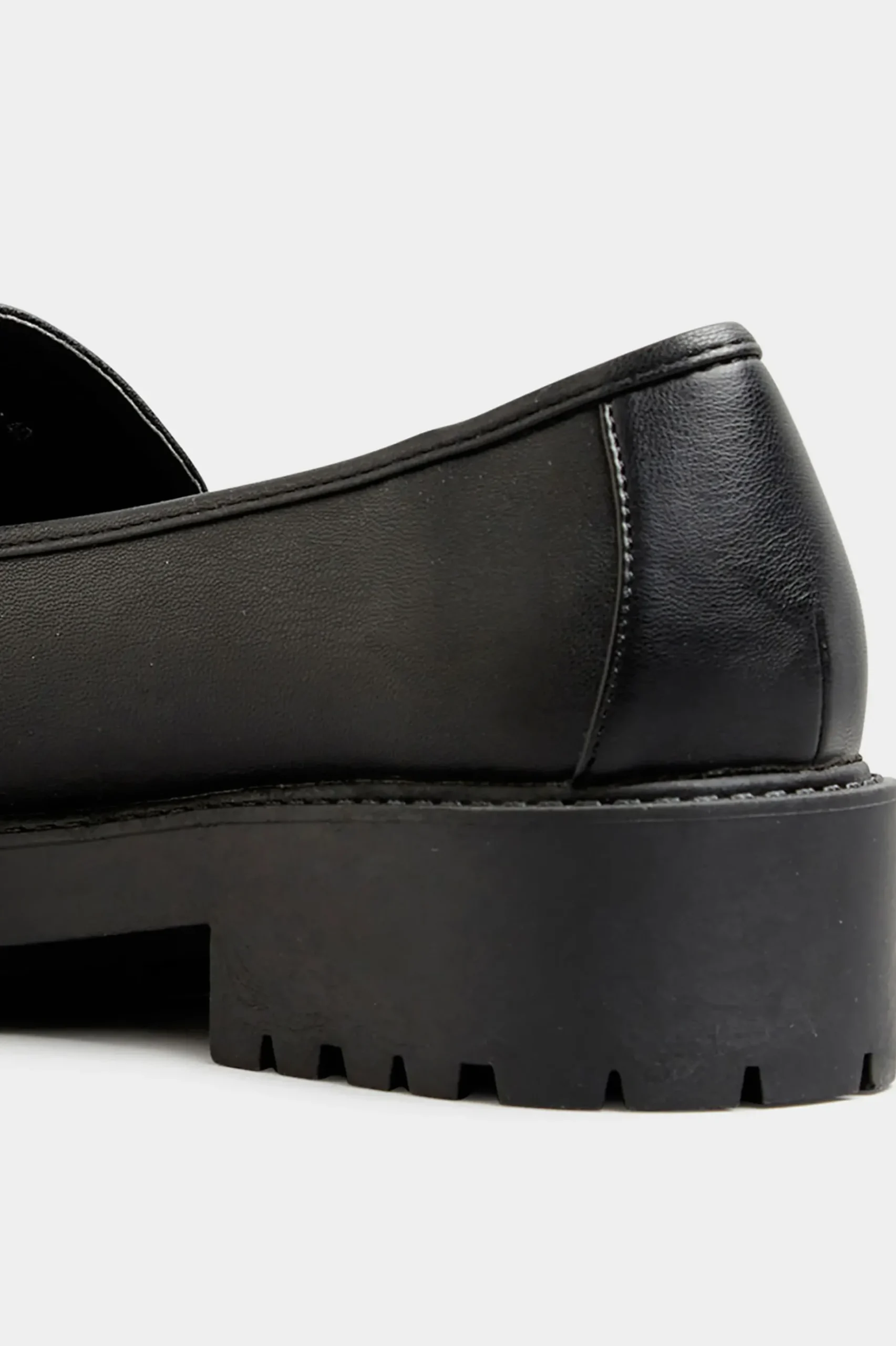 Limited Collection Limited Collection Black Chunky Loafers In Wide E Fit & Extra Wide Eee Fit