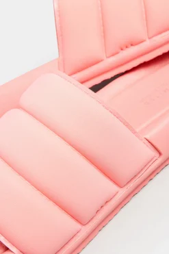 Limited Collection Limited Collection Pink Padded Sliders In Wide E Fit