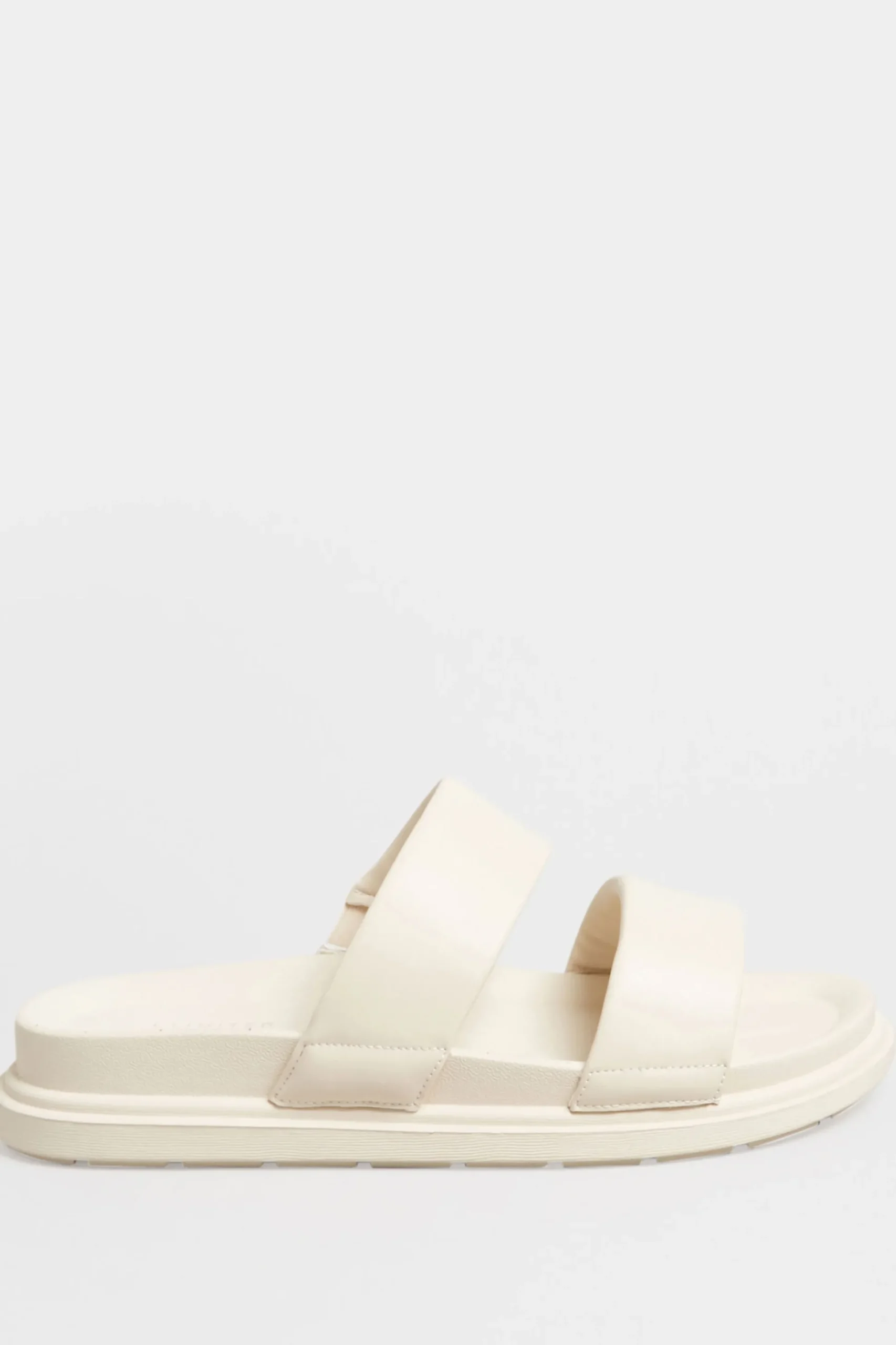Limited Collection Limited Collection White Two Strap Sandals In Extra Wide Eee Fit