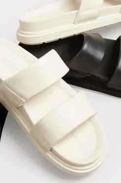 Limited Collection Limited Collection White Two Strap Sandals In Extra Wide Eee Fit