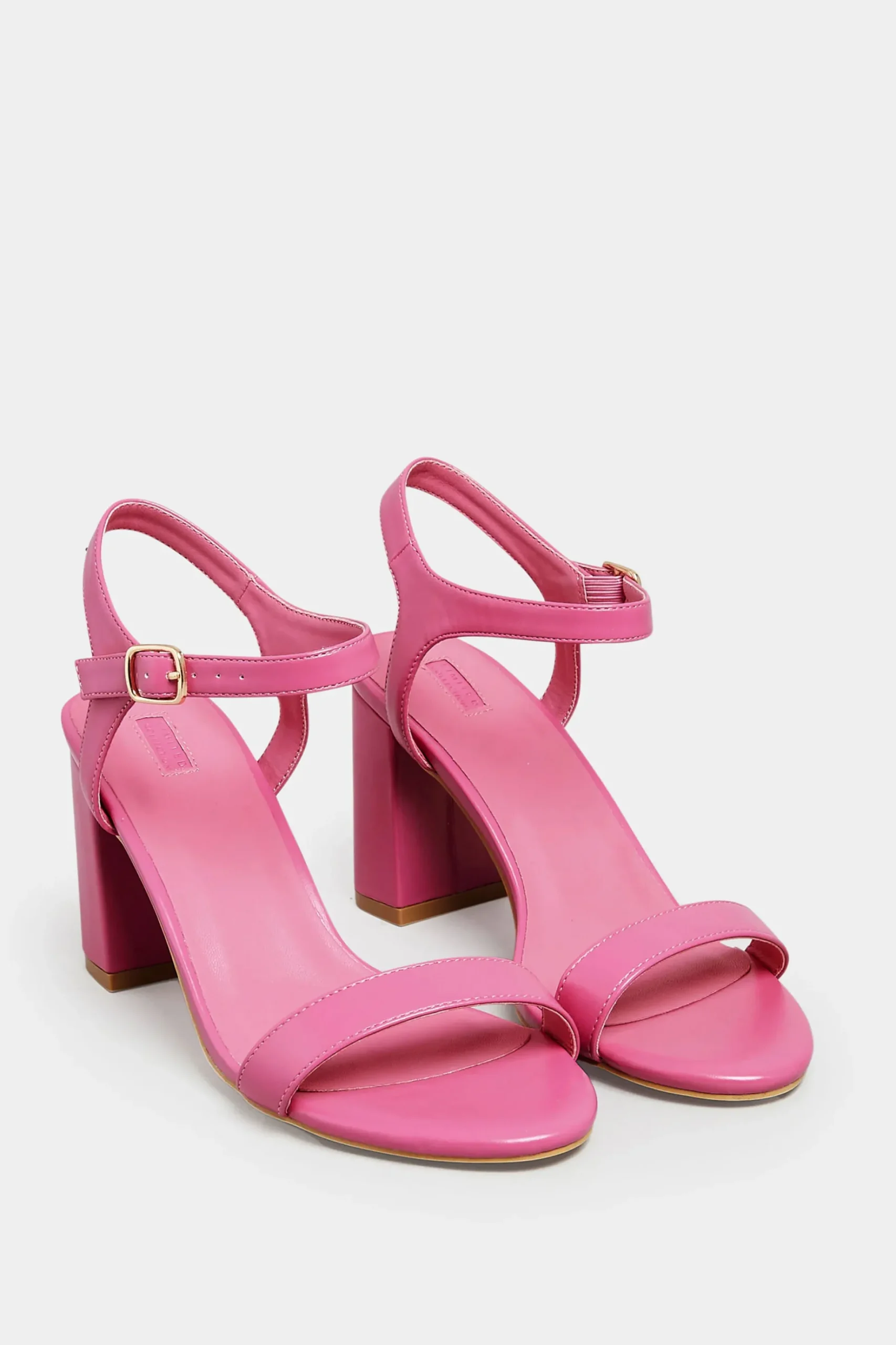 Limited Collection Limited Collection Pink Block Heel Sandal In Wide E Fit & Extra Wide Fit