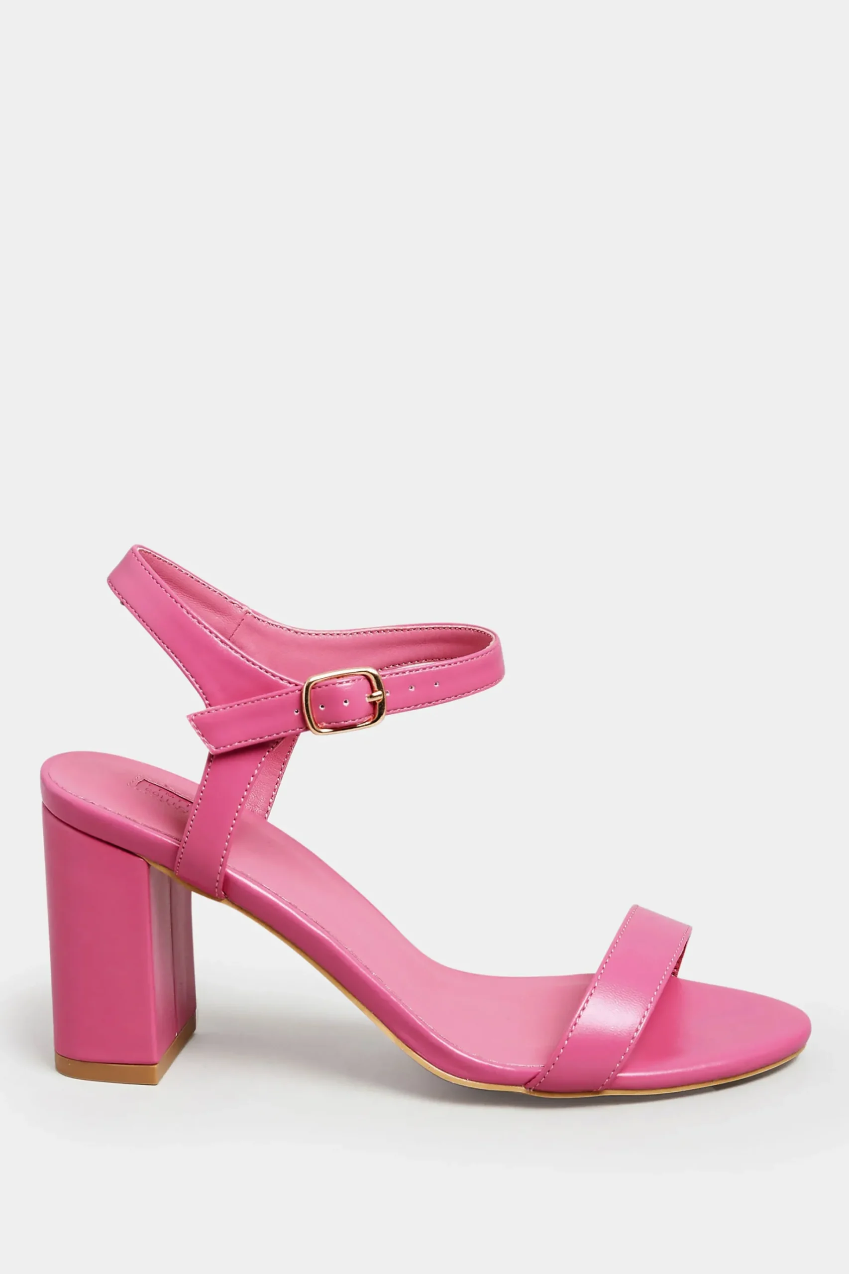 Limited Collection Limited Collection Pink Block Heel Sandal In Wide E Fit & Extra Wide Fit