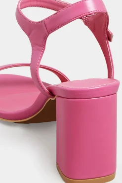 Limited Collection Limited Collection Pink Block Heel Sandal In Wide E Fit & Extra Wide Fit