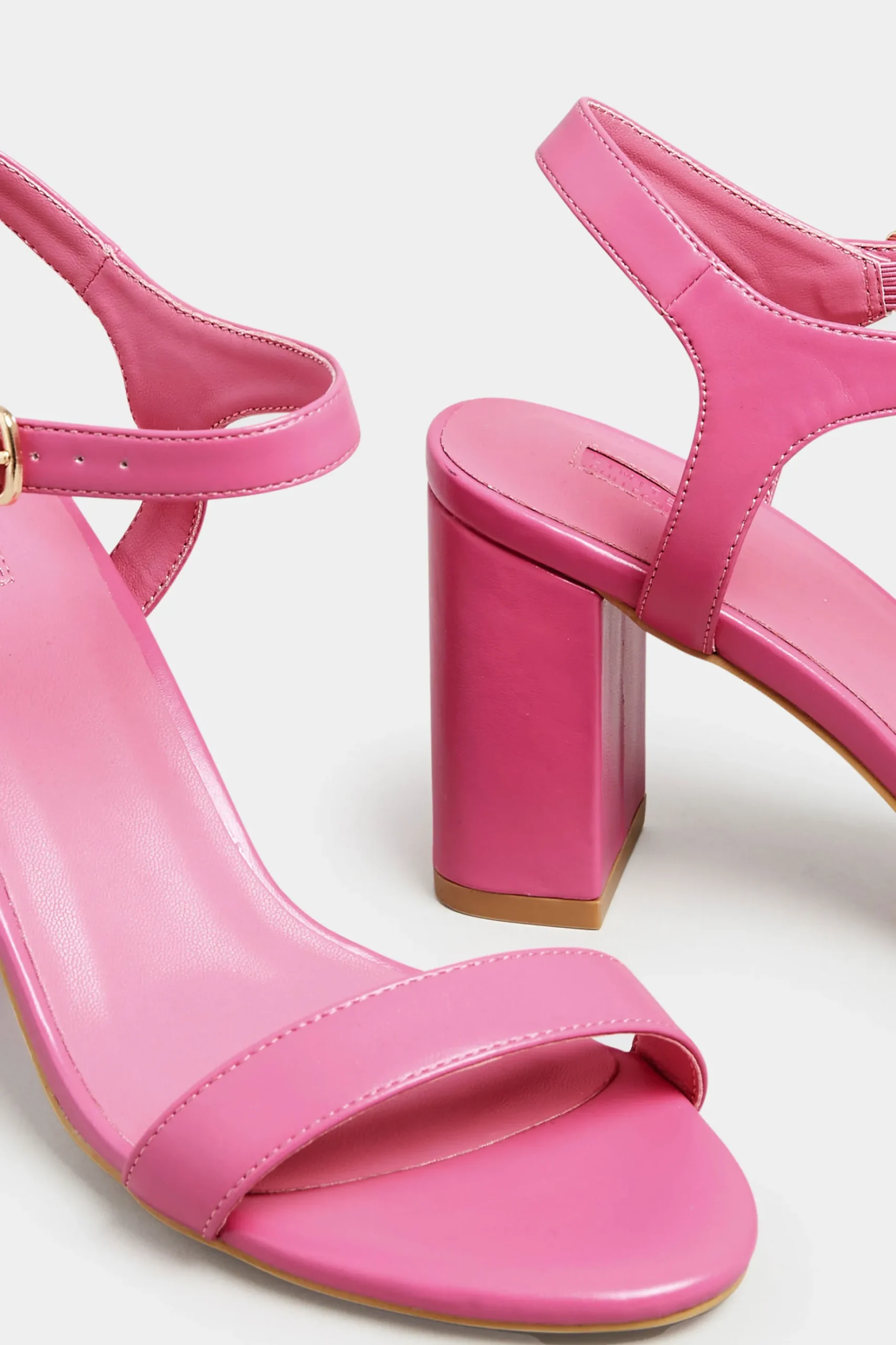Limited Collection Limited Collection Pink Block Heel Sandal In Wide E Fit & Extra Wide Fit