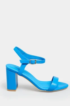 Limited Collection Limited Collection Blue Block Heel Sandal In Wide E Fit & Extra Wide Fit