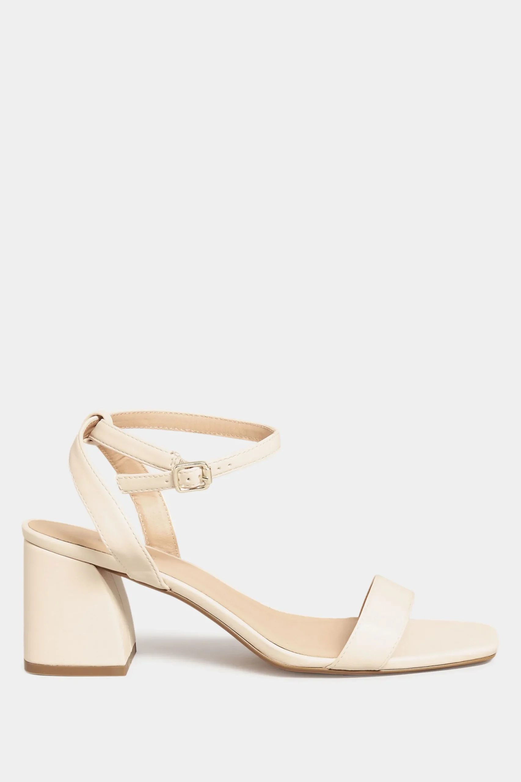 Limited Collection Limited Collection Nude Block Heel Sandals In Wide E Fit & Extra Wide Eee Fit