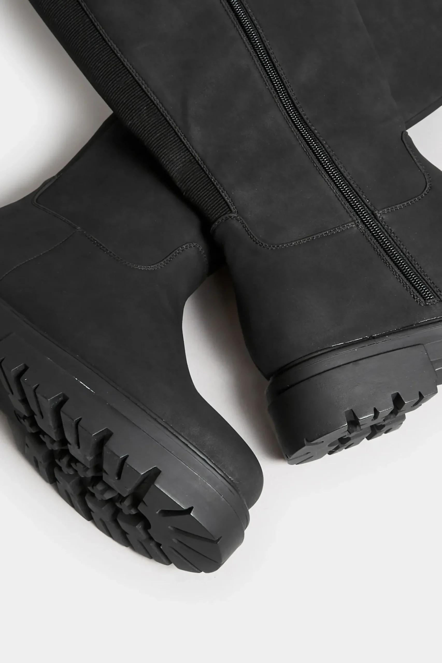 Limited Collection Limited Collection Black Chunky Calf Boots In Wide E Fit & Extra Wide Eee Fit
