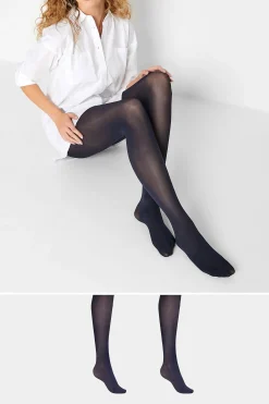 Lts Lts Tall Navy Blue 2 Pack 40 Denier Tights