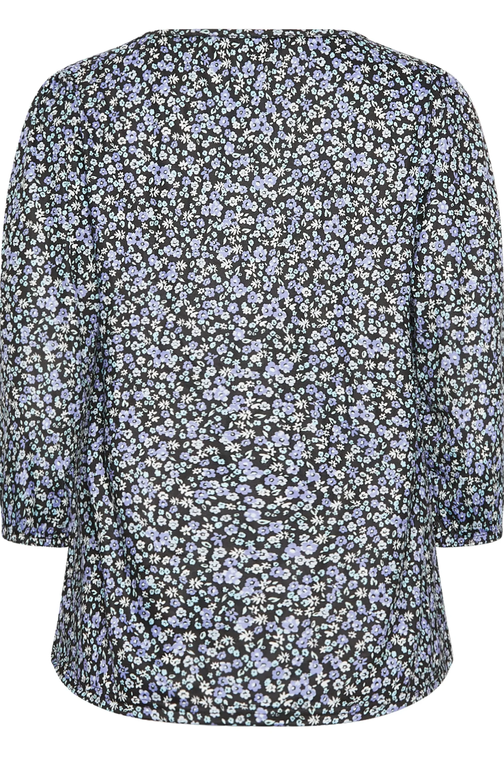 M&Co Petites M&Co Petite Blue Ditsy Floral Print Top