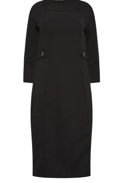M&Co Petites M&Co Petite Black Scuba Dress