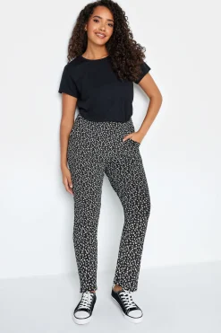 M&Co Petites M&Co Petite Black Ditsy Floral Print Harem Trousers