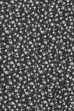 M&Co Petites M&Co Petite Black Ditsy Floral Print Harem Trousers