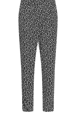 M&Co Petites M&Co Petite Black Ditsy Floral Print Harem Trousers