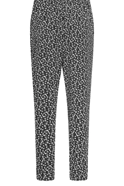 M&Co Petites M&Co Petite Black Ditsy Floral Print Harem Trousers