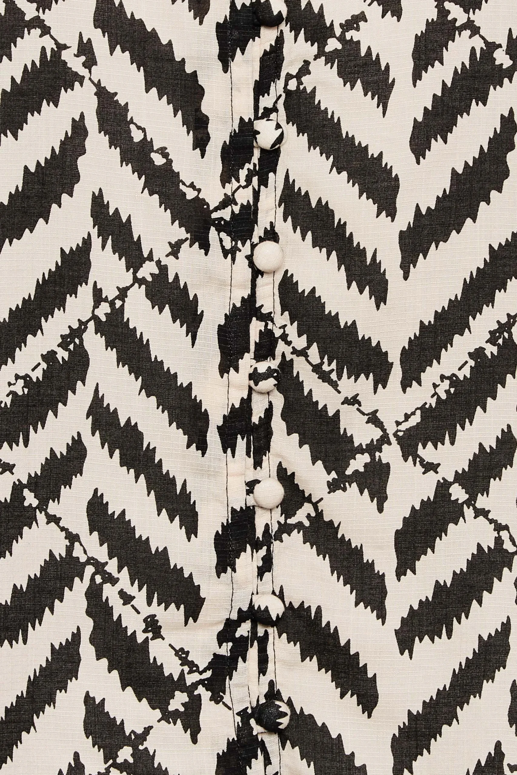 M&Co Petites M&Co Petite Cream Abstract Patterned Blouse