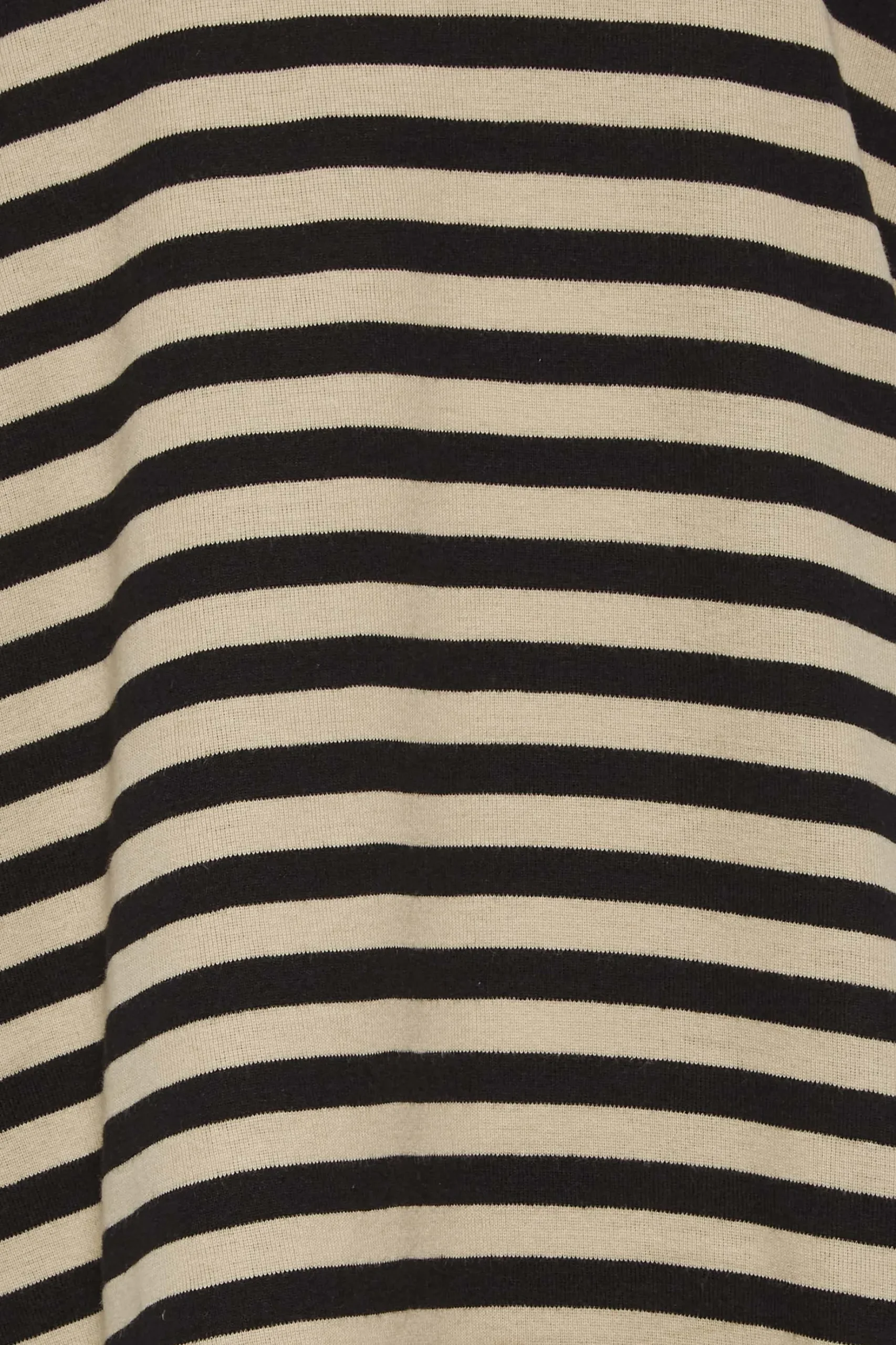 M&Co Womens M&Co Beige Brown Stripe V-Neck Cotton Long Sleeve T-Shirt