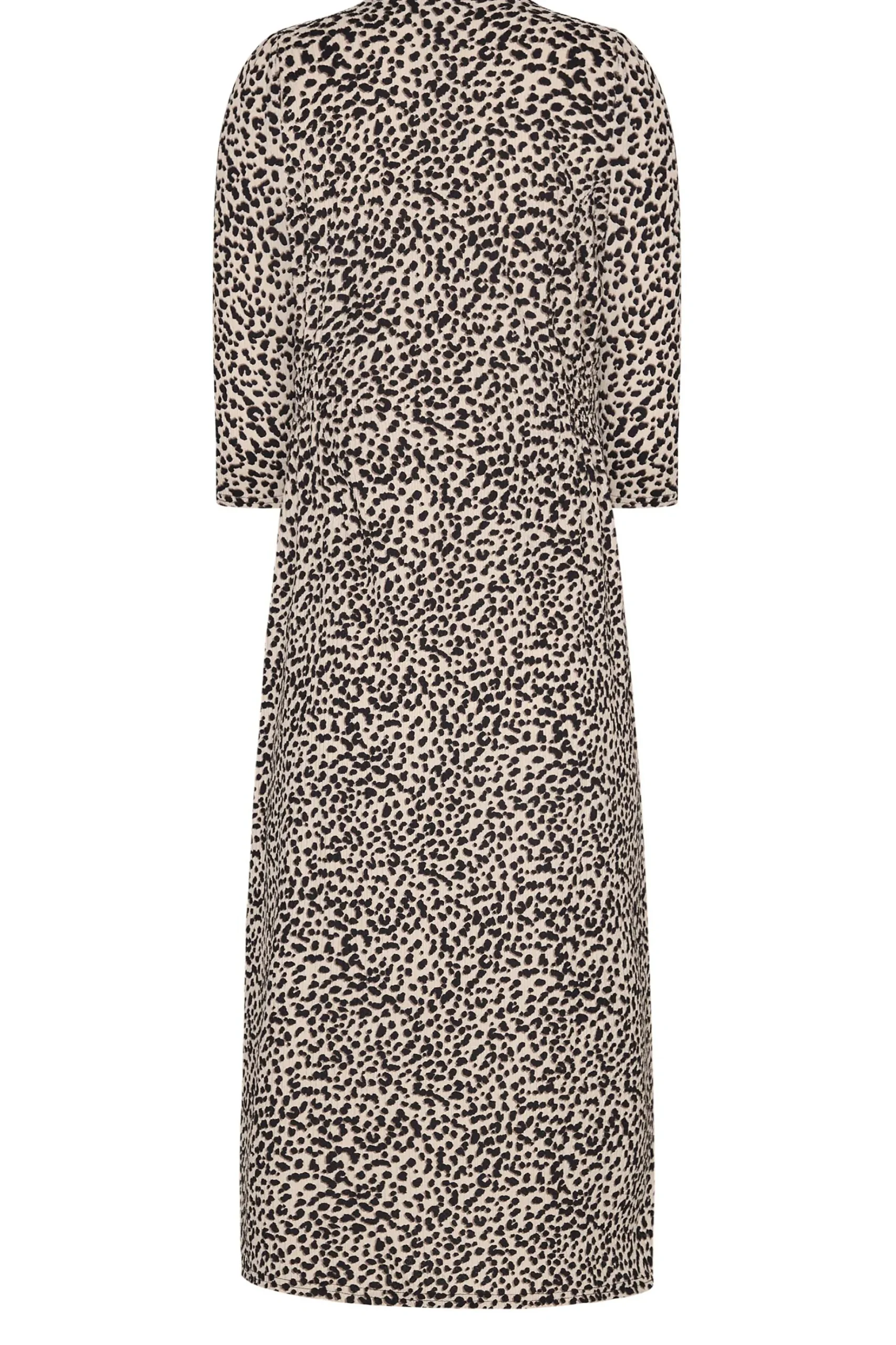 M&Co Womens M&Co Beige Brown Leopard Print Button Through Midaxi Dress