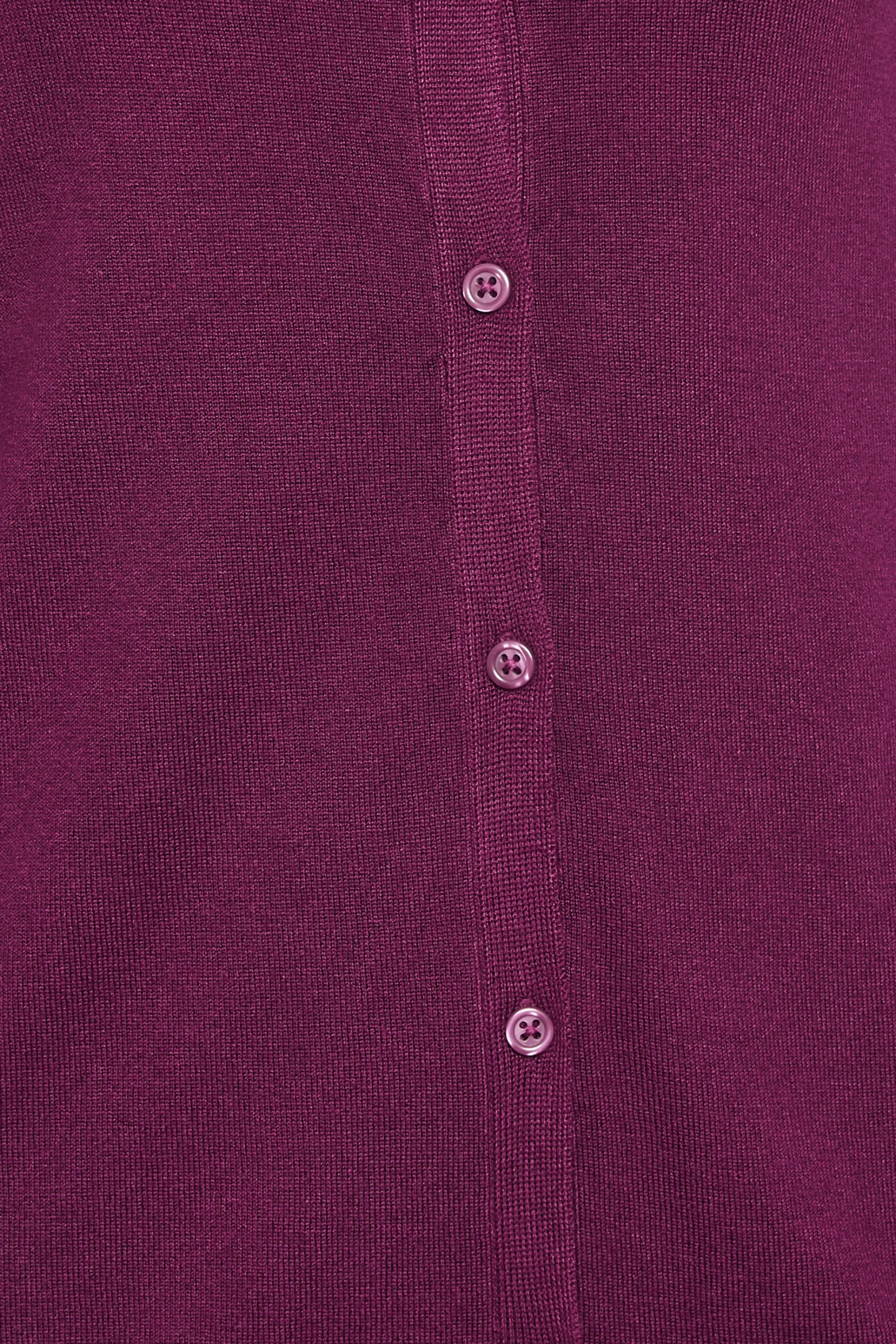 M&Co Womens M&Co Berry Red Ribbed Shoulder Cardigan
