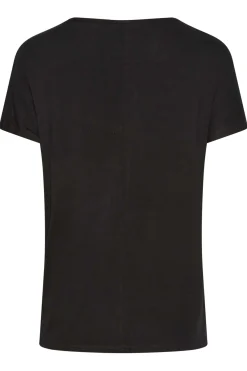 M&Co Womens M&Co Black & Grey Leopard Print Colour Block Top
