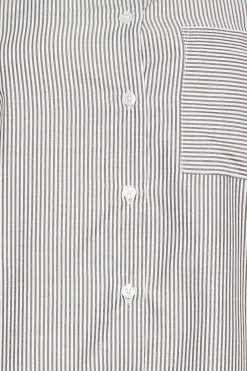 M&Co Womens M&Co Black & White Striped Shirt
