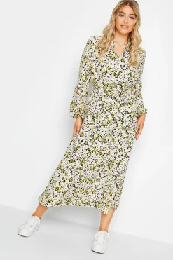 M&Co Womens M&Co Black Floral Tie Front Maxi Dress
