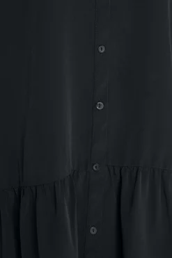 M&Co Womens M&Co Black Frill Hem Shirt