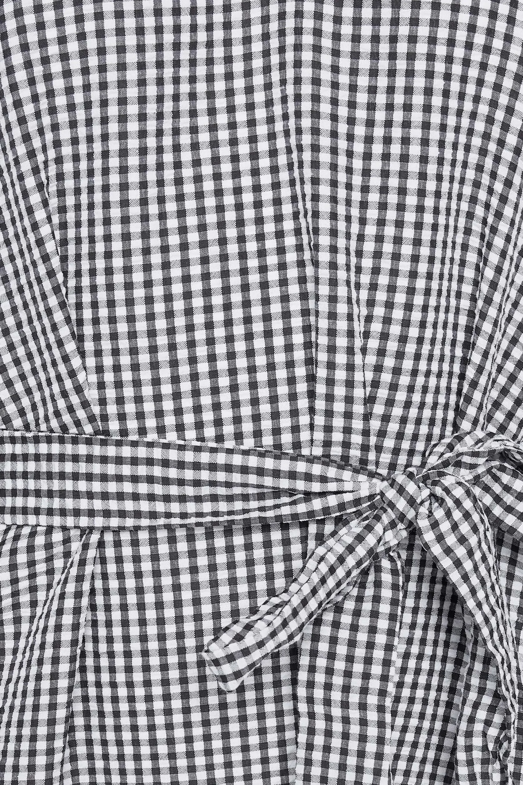 M&Co Womens M&Co Black Gingham Tie Waist Detail Tunic