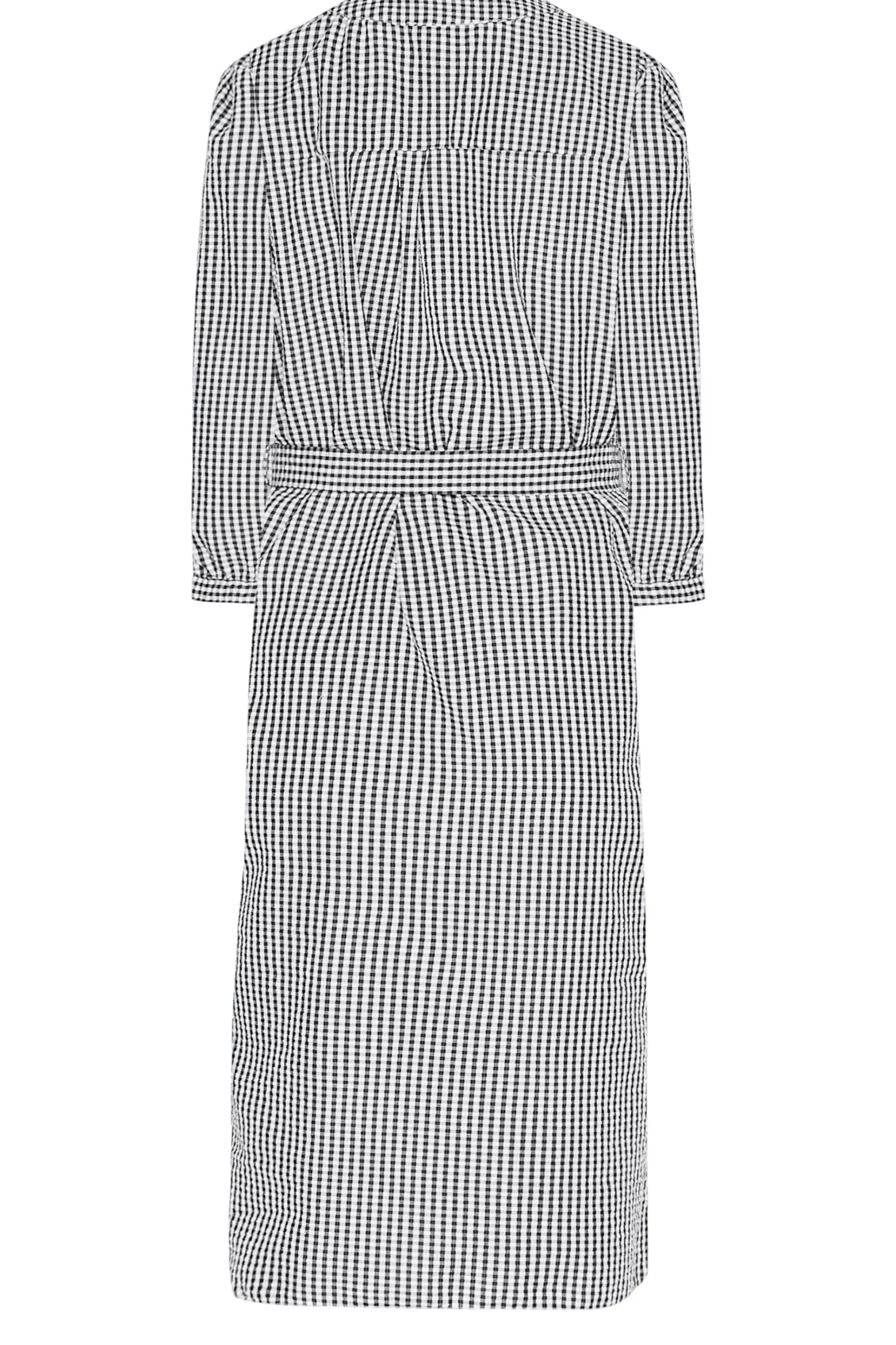 M&Co Womens M&Co Black Gingham Tie Waist Detail Tunic