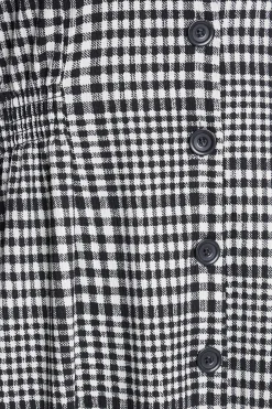 M&Co Womens M&Co Black Gingham Print Midi Dress