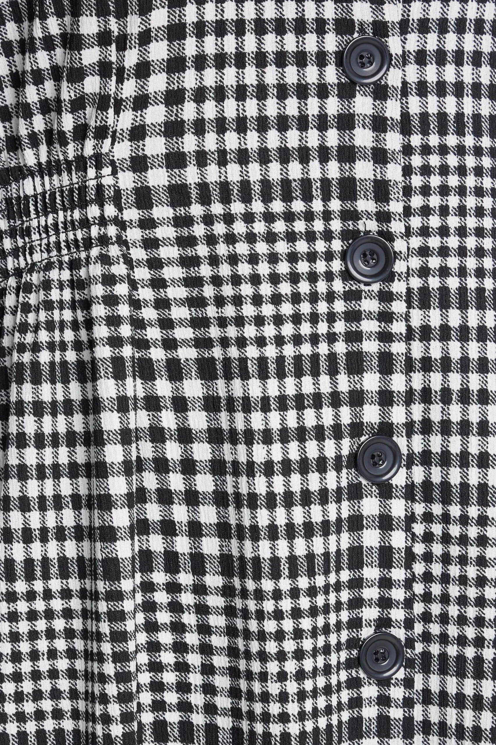 M&Co Womens M&Co Black Gingham Print Midi Dress