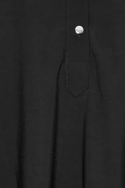 M&Co Womens M&Co Black Half Placket Jersey Shirt