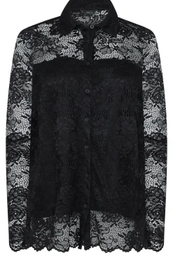 M&Co Womens M&Co Black Lace Shirt