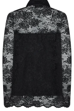 M&Co Womens M&Co Black Lace Shirt