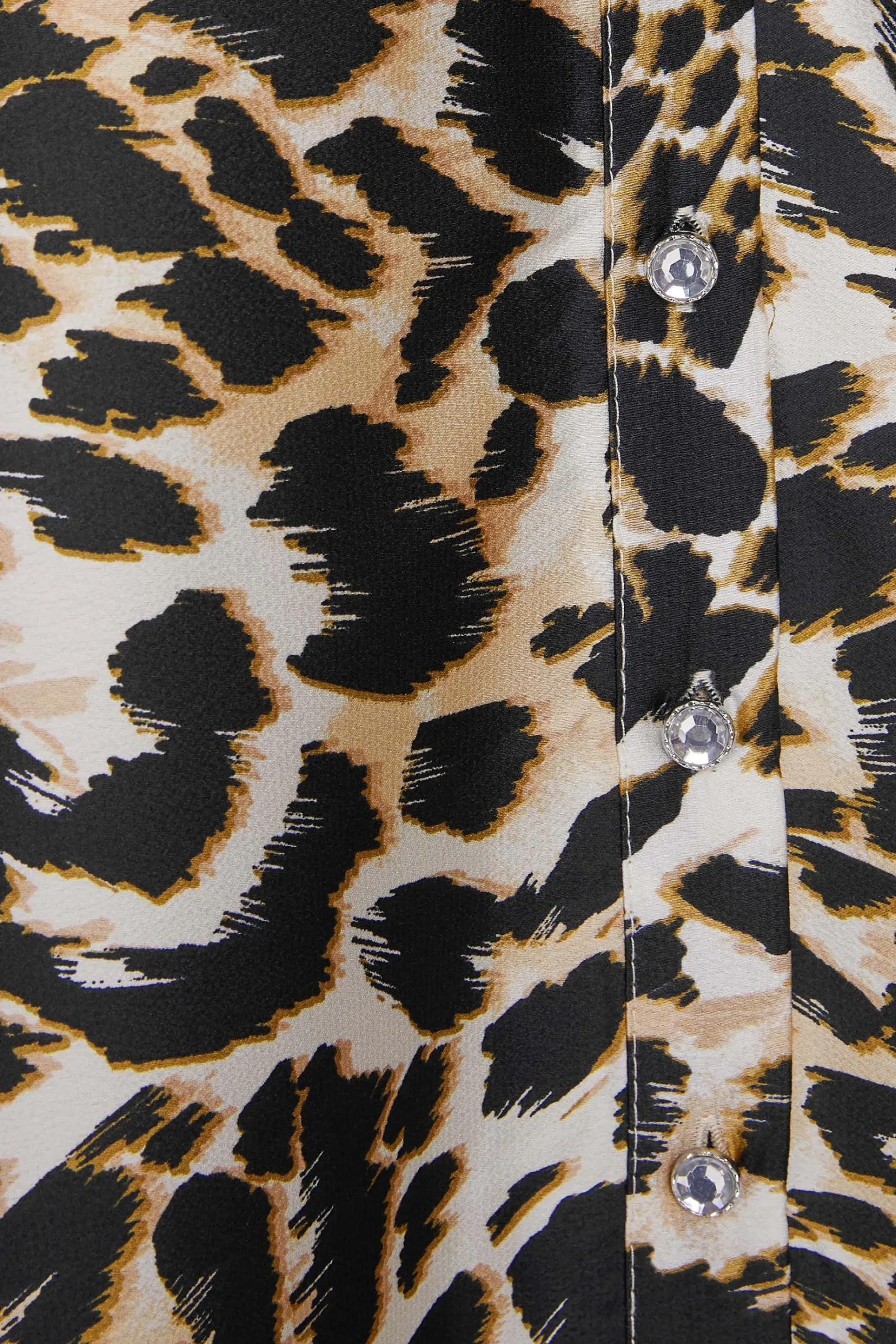 M&Co Womens M&Co Black Leopard Print Short Sleeve Shirt