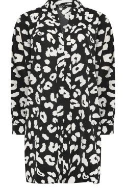M&Co Womens M&Co Black Leopard Print Blouse