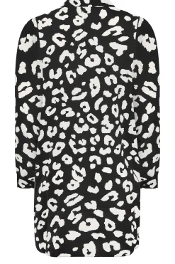 M&Co Womens M&Co Black Leopard Print Blouse