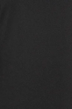 M&Co Womens M&Co Black Mesh Long Sleeve Top