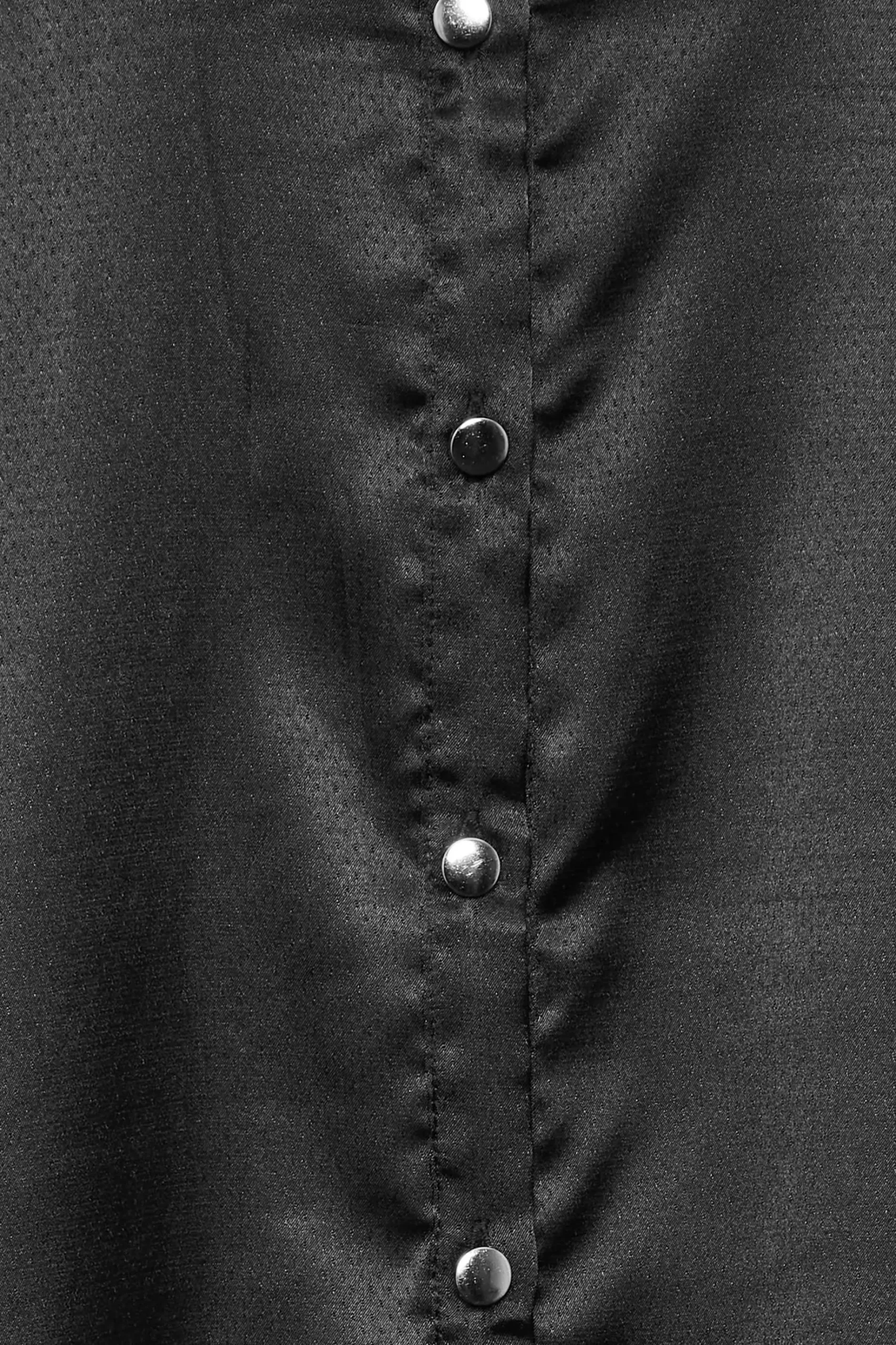 M&Co Womens M&Co Black Satin Dipped Hem Shirt