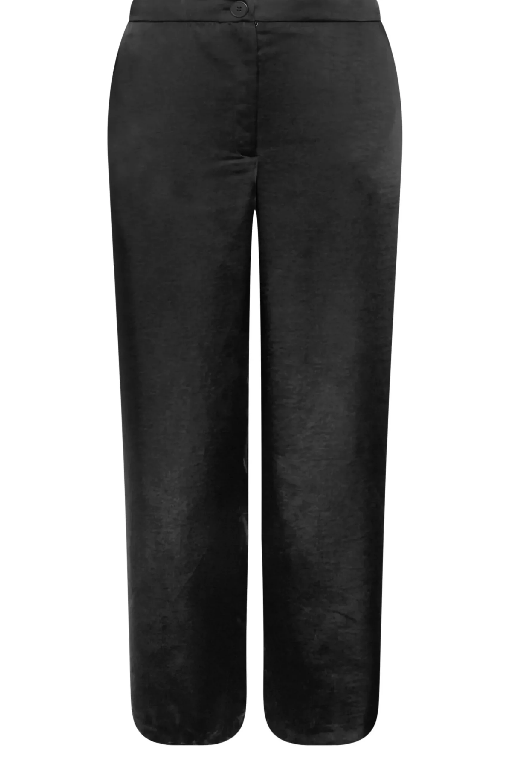 M&Co Womens M&Co Black Satin Wide Leg Trousers