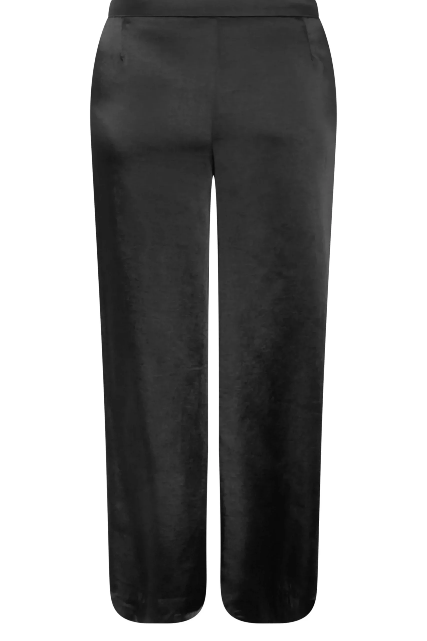 M&Co Womens M&Co Black Satin Wide Leg Trousers
