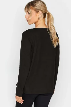 M&Co Womens M&Co Black Sequin Star Soft Touch Jumper