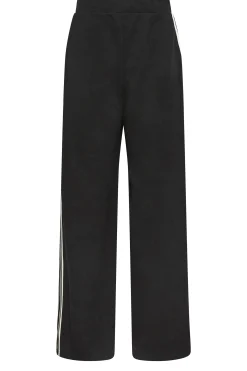 M&Co Womens M&Co Black Side Stripe Wide Leg Trousers