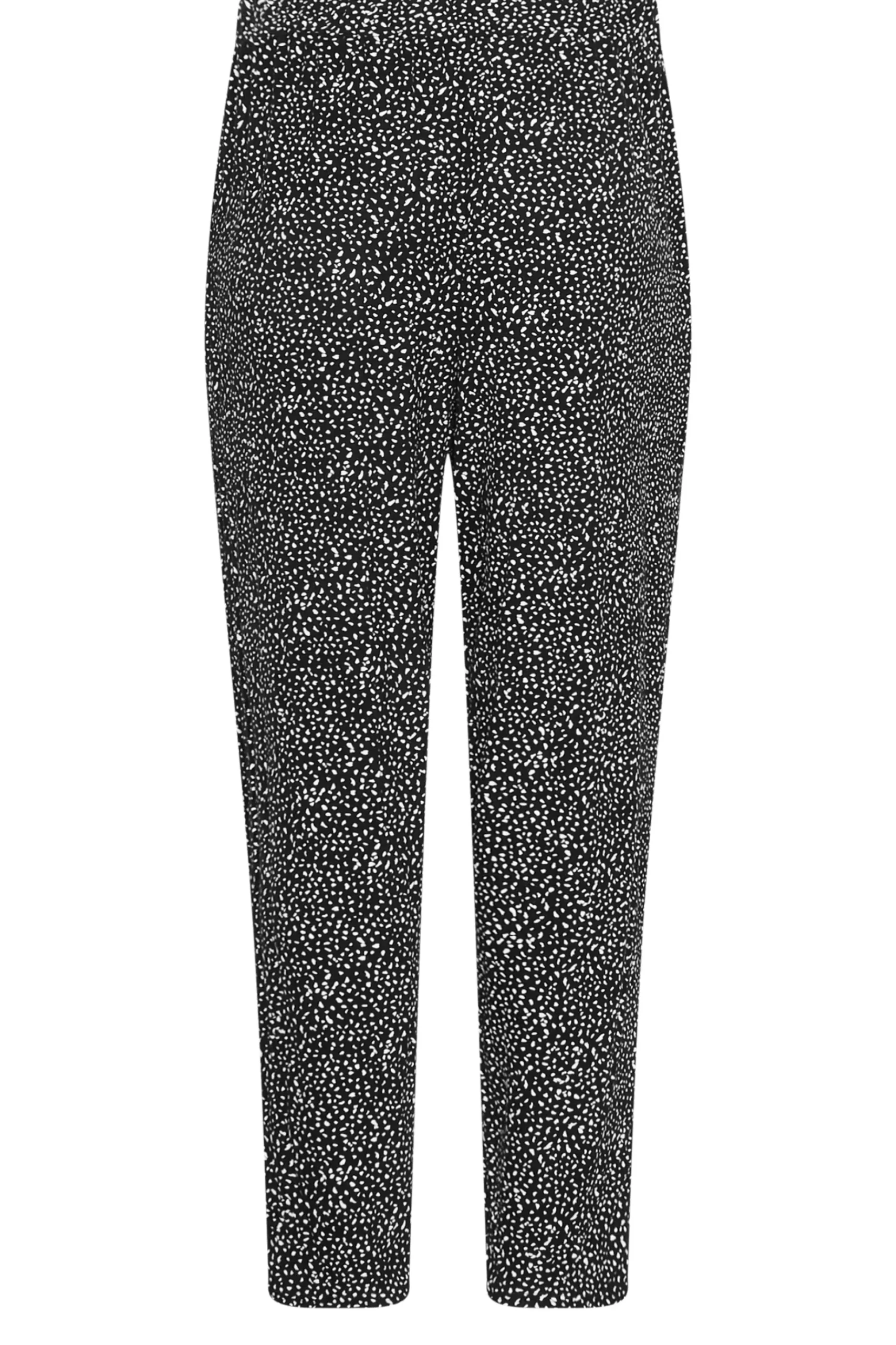 M&Co Womens M&Co Black Spot Print Harem Trousers
