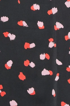 M&Co Womens M&Co Black Spot Print Halterneck Blouse