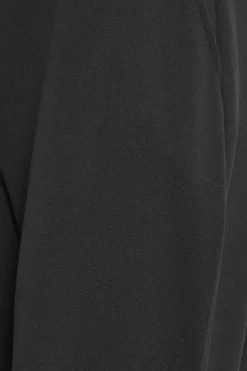 M&Co Womens M&Co Black Stretch Scuba Wide Leg Trousers