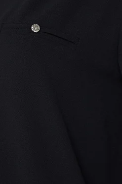 M&Co Womens M&Co Black Tab Sleeve Blouse