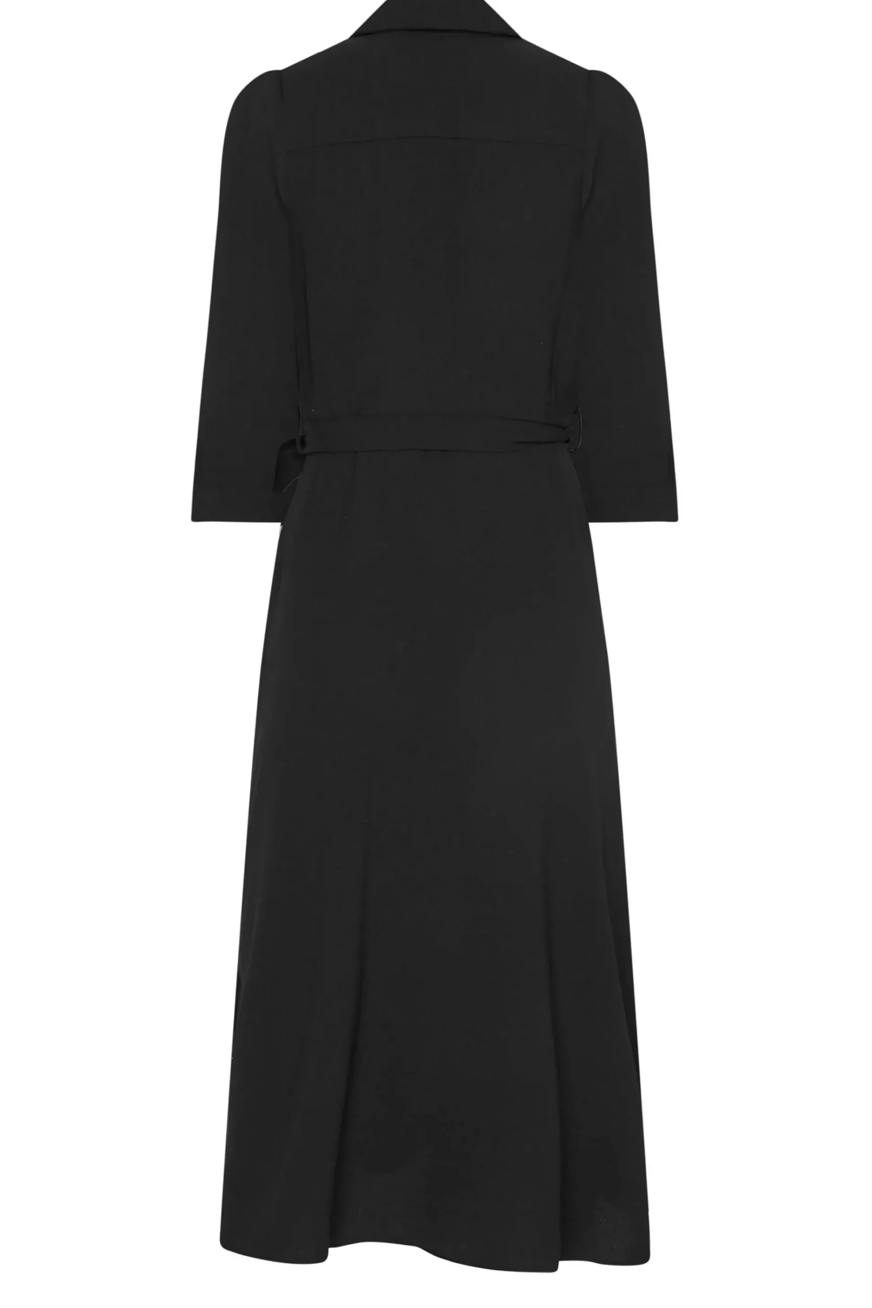 M&Co Womens M&Co Black Textured Black Shirt Dress